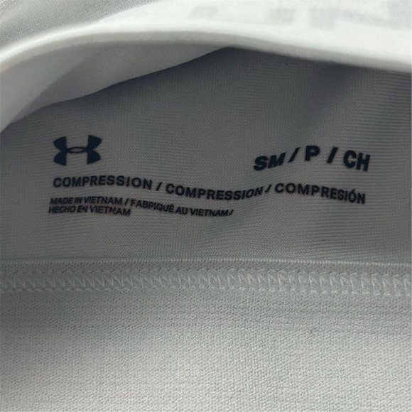 Under Armour Women's White Compression Sports Bra Size S Racerback - Picture 3 of 4